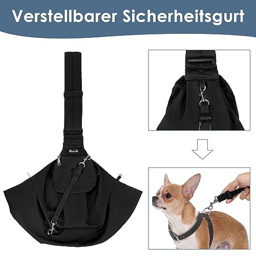 Hundetragetuch SlowTon für Haustiere mit gepolstertem Schultergurt