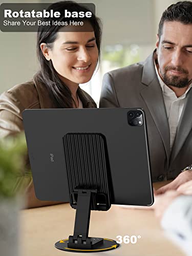 Xunicute Rotatable Phone Stand For Desk Full Adjustable Foldable Cell Phone Holder - Portable Cellphone Cradle Dock For Travel And Desktop Use - Compatible With Iphones, Ipads, Android Smartphones #TOP1