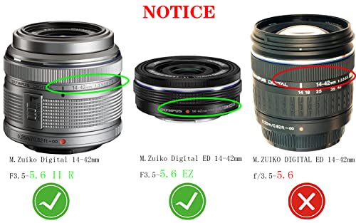 37mm Lens Cap Cover for Olympus M.Zuiko Digital ED 14-42mm f3.5-5.6 II R/f3.5-5.6 EZ(Not for f3.5-5.6) 45mm f/1.8,Panasonic Lumix 12-32mm f/3.5-5.6[2 Pack] by HUIPUXIANG - Image 2