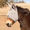 Cashel Crusader Mule Fly Mask, Standard with Ears (Grey, Mule Horse)