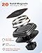 APPS2Car for MagSafe Car Mount, Dashboard & Windshield Suction Cup Holder with Telescopic Arm, Magnetic Phone Holder for Your Car, Designed for iPhone MagSafe Case (Black-Magsafe)