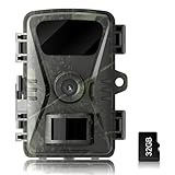 Wolfeevo Trail Camera, 2026 New Upgrade 36MP 2K 0.1S Trigger Motion Activated, Game Camera with Night Vision IP66 Waterproof 130 Cam Lens for Outdoor Wildlife Monitoring Home Security, Gifts for Men