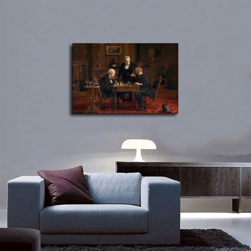 Poster Chess Players Thomas Eakins pour raviver un mur vide - 5