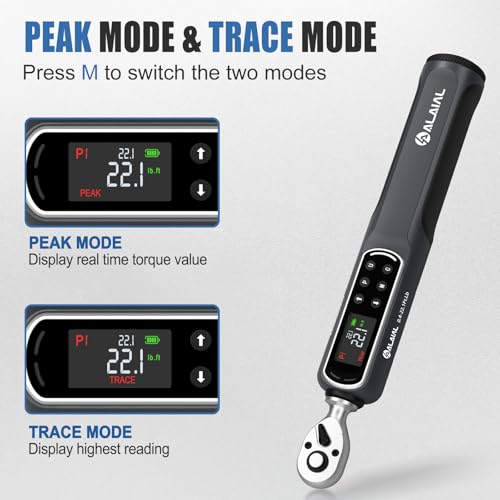 ALAIAL 1/4 Drive Digital Torque Wrench