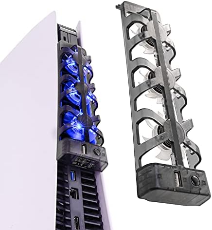 PS5 Cooling Fans, Playstation 5 Cooling Fan Compatible with PS5 Discs Edition and Digital Edition