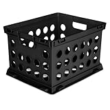 BDCFVGH File Crate, Versatile Plastic Bin with Through Handles, Letter or Legal-sized File Storage, Stackable...