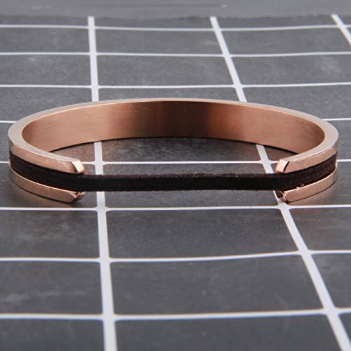Zuo Bao Hair Tie Bracelet Stainless Steel Grooved Cuff Bangle For Women Girls - Image 3