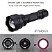 WINDFIRE IR Illuminator Flashlight 940nm Infrared Light Night Vision Flashlight Torch Adjustable Focus LED Flashlight with Scope Mount, Remote Pressure Switch for Night Hunting