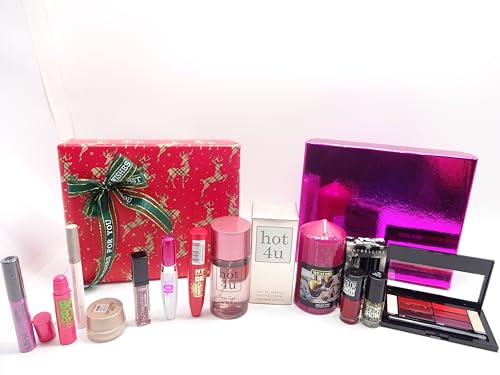 Ensemble de maquillage avec parfum et bougie emballage cadeau