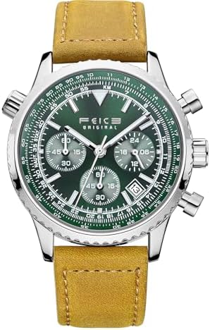 FEICE FK814 New Multi-Functional Men's Watch Square Large Dial Trendy Fashion Digital & Analog Quartz Watch