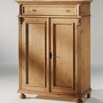 Gradel Alina Vertiko mit 1 Schublade 2 Türen und 2 Einlegeböden in Fichte massiv - cortina lackiert - B00AJM749Y Gradel Alina Vertiko mit 1 Schublade 2 Türen und 2 Einlegeböden in Fichte massiv - cortina lackiert