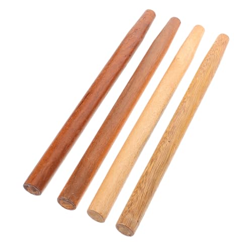 BCOATH Garden Tool Handles 4 Pcs Hardwood Replacement Handles Fit Universal Tools Comfort Grip