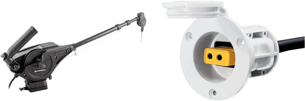 Cannon 1902305 Magnum 10 Electric Downrigger & Flush Mount Power Port White