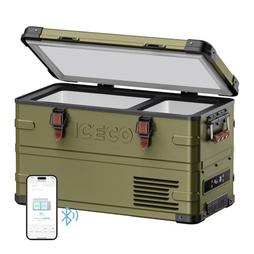 Image of ICECO APL35 Dual Zone 12V Refrigerator, 37QT Aluminum Portable Freezer