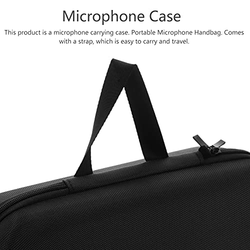 Milisten Microphone Carrier Microphone Case Hard Carry Travel Case Handbag Portable Mic Storage Bag For Home Travel Dynamic Vocal Microphone Case #TOP3