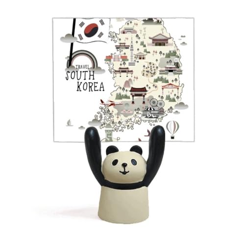 Support de carte Corée du Sud panda pour ne plus perdre vos notes de bureau
