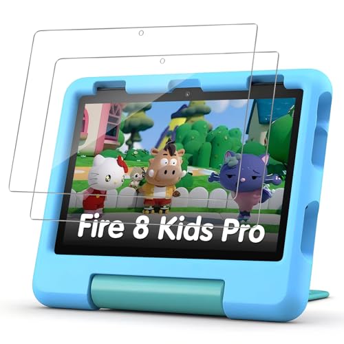 Image of XunyLyee Screen Protector for 8/8 Kids Pro/ 8 Kids Tablet Tempered Glass, 9H Hardness, Anti-Scratch, 2 Pack
