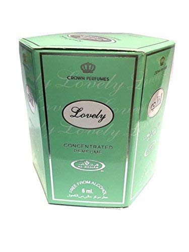 Business Square Pack de 6 Musc Parfum Al Rehab Lovely 6ml 100% Huile