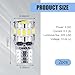Hugwits 2 PCS T10 194 LED Bulbs, Super Bright 18SMD W5W LED Bulb, CANBUS Error Free for Car Exterior & Interior Lighting, License Plate Light, Dome Light, Map Reading Light (White)