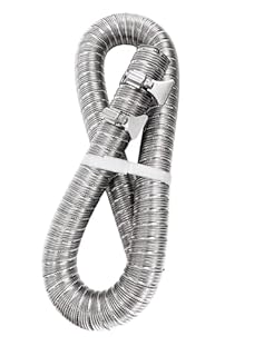 1Pack Inner Diameter 38mm/1.5inch Dual-layer Heater Exhaust Pipe Air Diesel Parking Heater Exhaust Hose Line For Webasto Eberspacher With Camps (Pipe Length:60cm/23.6inch)