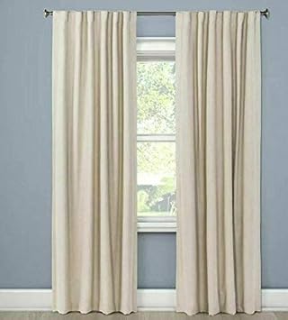 threshold Curtain Panels Brown Linen 108