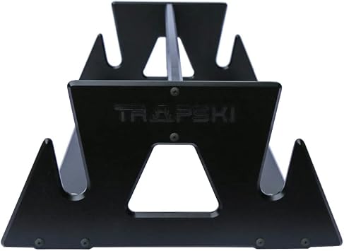TRAPSKI Mobile Wide Stance Snowboard Racks Marine Grade HDPE Plastic | UV Protected | Premium Strap Included | | Made in The USA | Veteran Owned Business Black, Double