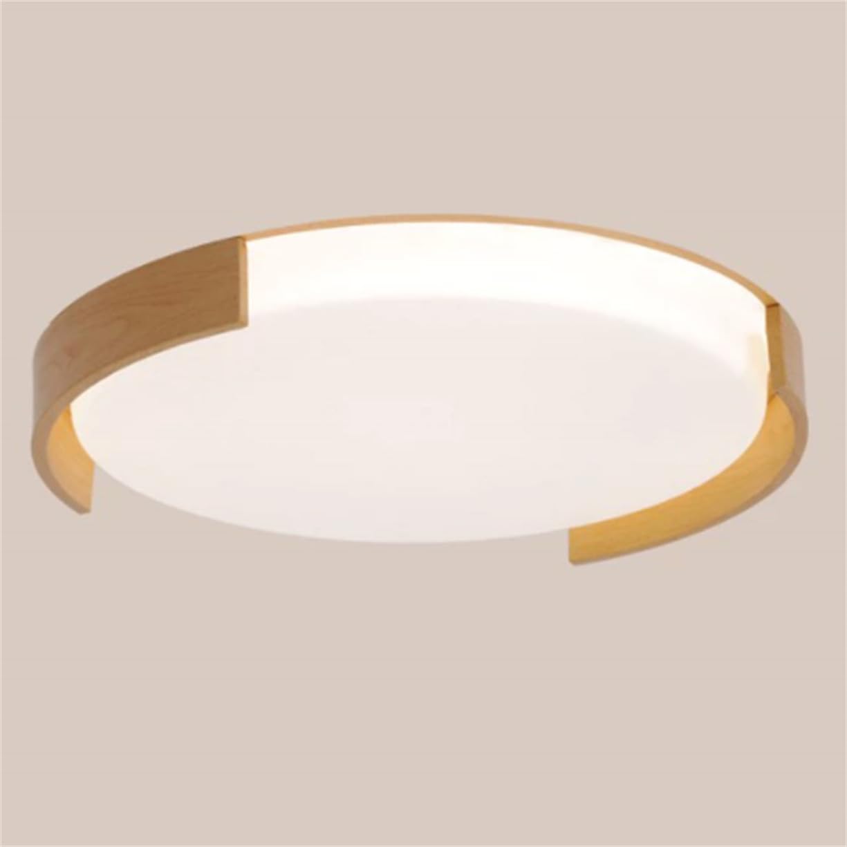 JXYDJH 36W Walnut Wood Grain Metal Bedroom Light Fixture Hallway Close to Ceiling Lights Energy Saving LED Fixtures Dimming Flush Mount LED Ceiling Lighting for Dining Room Bedroom Hallway Entryway