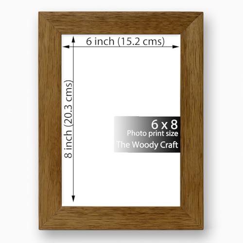Image of Photo Frame 6x8 inch | Photo Frames For Table With Timeless Look | Wooden Frame That Suits Any Decor | Stylish Brown Photo Frame For Wall | Perfect Picture Frames For Home Decor