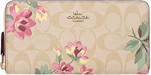 ［コーチ］ COACH 財布 (長財布) F73345 シグネチャー フラワー rei プリント アコーディオン ジッパー アラ...