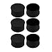 Sourcingmap 6 pcs 48 mm de diamètre Tuyau Tube Insert Chaise jambe Cap Plug Tube de caoutchouc Noir