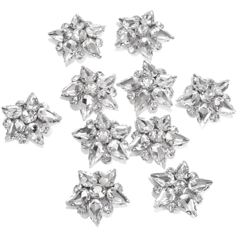 uxcell Handmade Star Beaded Patches Cover