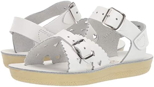 Salt Water Sandals by Hoy Shoe Sun-San-Sweetheart Sandal,White,6 M US Toddler | Image 6