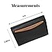 Genuine Leather Expandable Credit Card Outside Id Business Card Holder Wallet 070BK