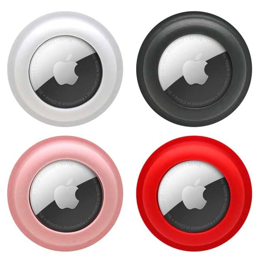 Apple AirTag 2021 用の4つのシリコン保護 ホワイト Apple AirTag 2021 用の4つのシリコン保護 ホワイト
