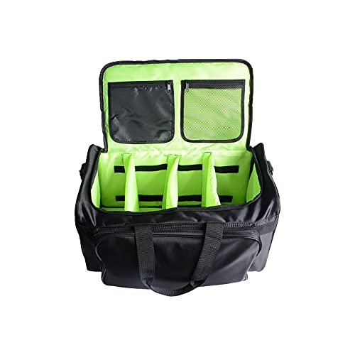 Bolsa de tênis, bolsa de ginástica, bolsa de viagem para homens, Preto, Carry-on 20 inch, Bolsa para tênis de grande capacidade 30l com 4 camadas ajustáveis e alça de ombro durável