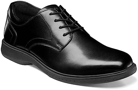 Nunn Bush Men's, KORE Pro Plain Toe Oxford Black | Image 3