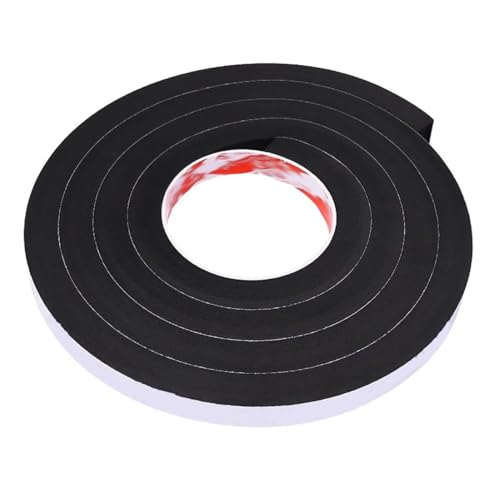 XMRISE Espuma Burlete Adhesivo Jamba De La Puerta Sello contra La Intemperie Neopreno Rollo De Tirante De Clima para Coche, Grueso 20 Mm,25MMx2m/6.56feet