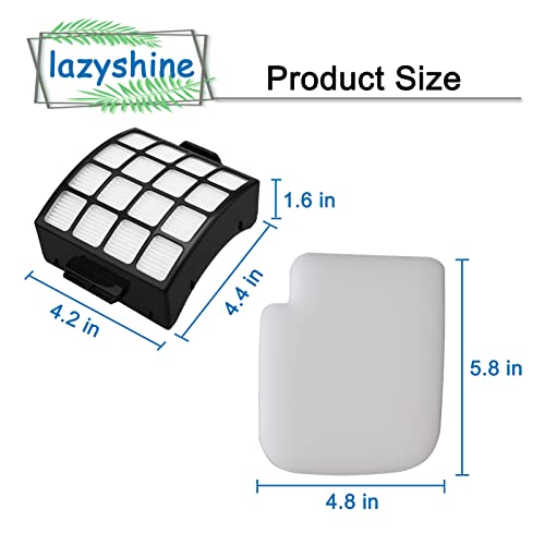 Filter Replacement For Shark Az3002 Az3000 Az3000W Stratos Duoclean Powerfins Vacuum (2 Filters + 4 Foam & Felt Filters) (2 Filters + 4 Foam & Felt Filters)) #TOP3