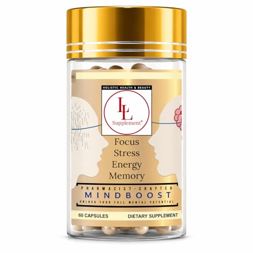 LL Supplement MindBoost – Pharmacist-Formulated Nootropic Supplement for Focus, Clarity & Memory Support – Lion’s Mane, Cistanche, Alpha Lipoic Acid & B Vitamins – Caffeine-Free – 60 Capsules