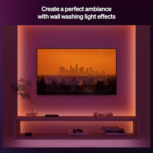 Hue Flux 3-Meter LED Strip Light, 1200 lm, Vibrant Color and Ambiance, Flexible Indoor Lighting, Chromasync™ Color Blending, RGBWWIC, Cuttable, Extendable, Reusable, App and Voice Control by Philips Hue - Image 2