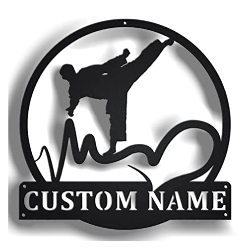 Jenelle Arts Personalized Love Taekwondo Metal Sign, Custom Taekwondo Metal Decor, Taekwondo Birthday Gift, Sport Sign, Monogram Wall Decor, Home Decor Gifts, Personalized Gifts For Couples #TOP19