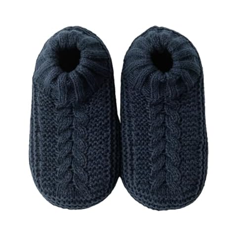 Men's Low cut Slipper Socks - Knitted Fabric, with Gift BOX,Soft and Comfortable Warmth Fluffy Floor Socks with 5MM Sponge Buffer Sole, Non slip Indoor Slippers, Comfortable at Home 6-11 one size Cover
