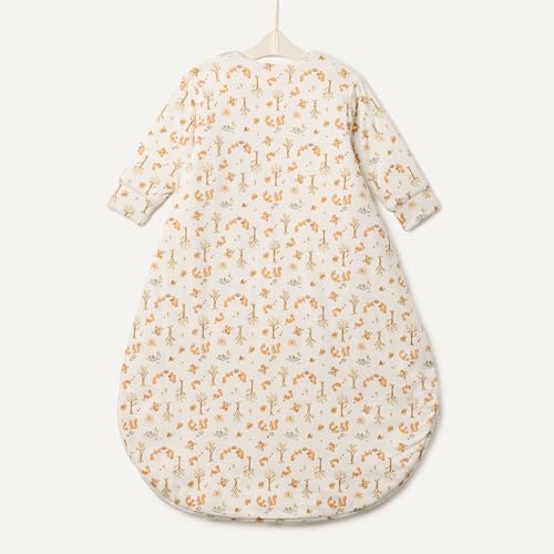 Amazon Essentials x Sofia Grainge Unisex Babies' Cotton Long Sleeve Sleep Sack, 2.5 TOG Wearable Blanket, Ivory Squirrel Picnic, 0-6 Months by Amazon Essentials - Image 5
