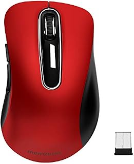 Memzuoix 2.4G Wireless Mouse, Portable Mobile Optical Mouse with USB Receiver, 1,000 DPI