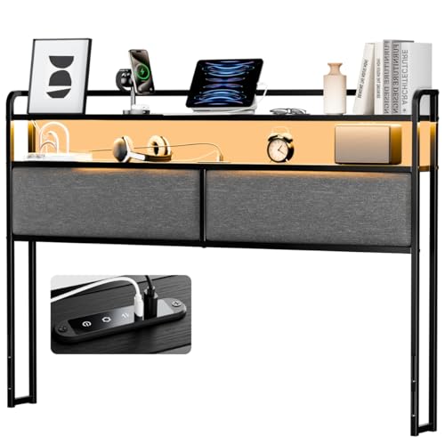 El Mejor Listado de Cabeceras de Cama Queen Size de esta semana. 49 HOMELYA Cabecera Queen Size - con Luces LED RGB y Puertos USB Tipo C – Cabecera de Lino Acolchonada con 2 Estantes - Perfecta para Cama Queen Size (Gris)