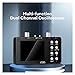 Digital Oscilloscope, Dual Channel Digital Oscilloscope 50M Sampling Rate Analog Bandwidth 10MHz One Key 6A Current Waveform Oscilloscope for The Maintenance and R&D Education Industry