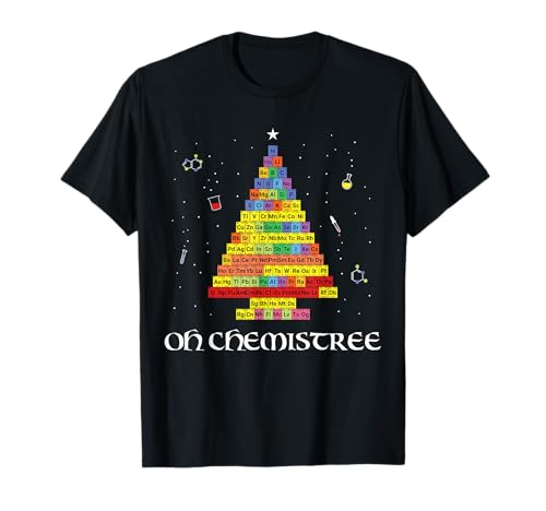 Oh Chemistree divertido abeto de la química de colores Camiseta