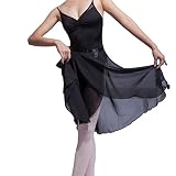 Hoerev transparente Wickelröcke, Ballettröcke, Ballett- und Tanzbekleidung für Damen, Mädchen und Erwachsene, S