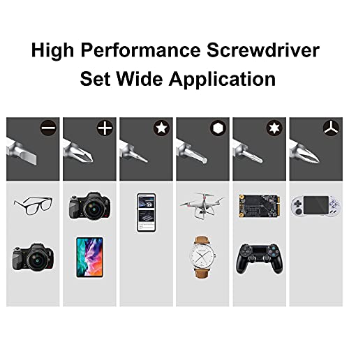 Mini Screwdriver Set With 42 Bits, Vcelink 45 In 1 Small Precision Screwdriver Bit Set, Magnetic Tiny Screwdriver Kit With Tweezers & Extension Shaft For Laptop, Pc, Cell Phone, Computer, Game Console #TOP3