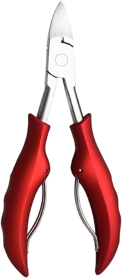 Feet Nail Clipper Professional Thick Ingrown Toe Nail Clippers for Men Women Pedicure Scissors Toenail Cutter(White-Dinosaur Doodle4)